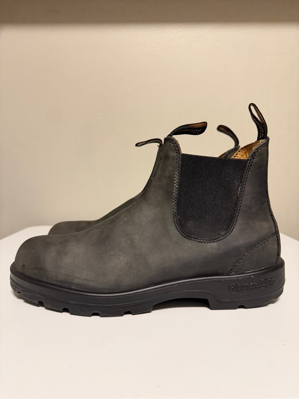 Blundstone 587 Rustic Black Nubuck Leather Chelsea Boots Men’s US 10 UK 9 EU 43